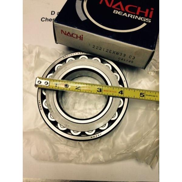 NACHI 22212EXW33 C3, Spherical Roller Bearing, 60 X 110 X 28 MM, Straight Bore #1 image