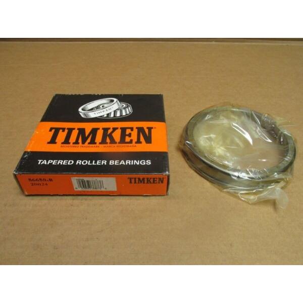 NIB TIMKEN 56650-B TAPERED ROLLER BEARING CUP/RACE FLANGED 6.5" OD 1.0625" W USA #1 image